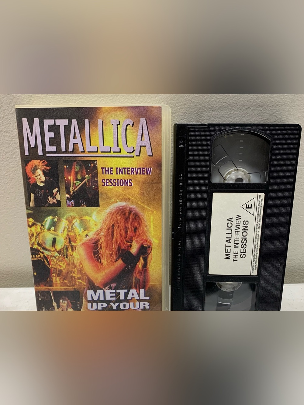 Metallica Metal VHS Tape 1986 Interview Sessions Picture profiles